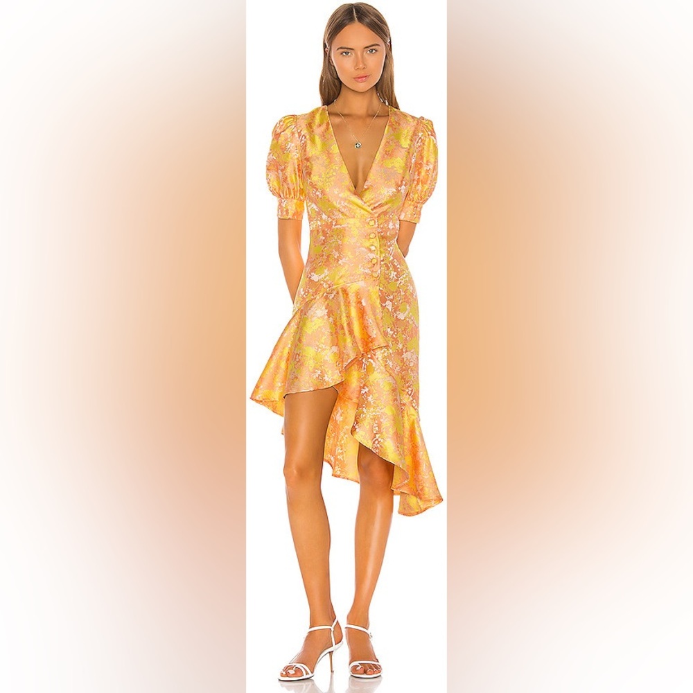 Song of Style Mariel Midi Dress Sunset Pink Women’s Size XXL NWT